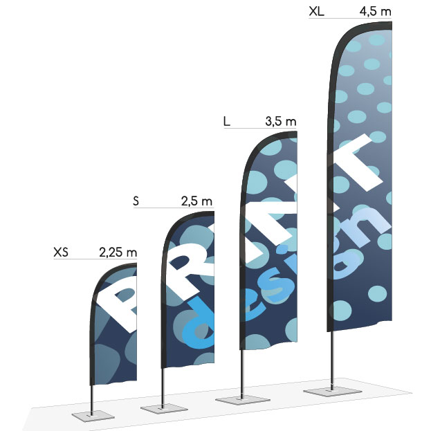 Dimensions drapeau sea Outdoor Display