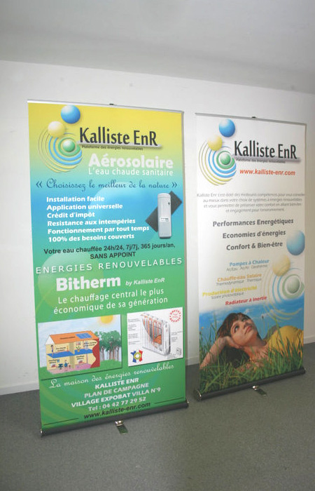 Roll up kakemono Outdoor Display